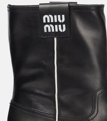 Ankle Boots aus Leder | Miu Miu