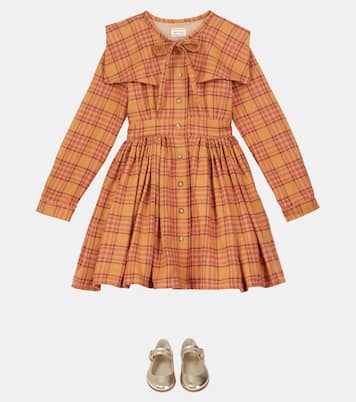 Robe Odille Melton en coton à carreaux | Morley