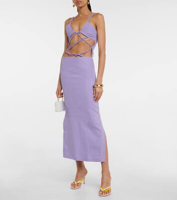 Robe midi en lin | Christopher Esber