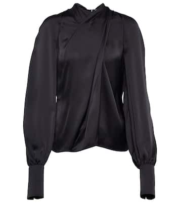 Bluse Kaja aus Satin | Safiyaa