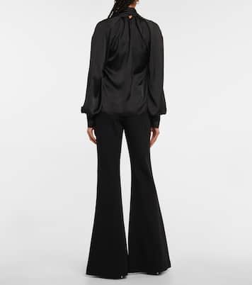 Bluse Kaja aus Satin | Safiyaa