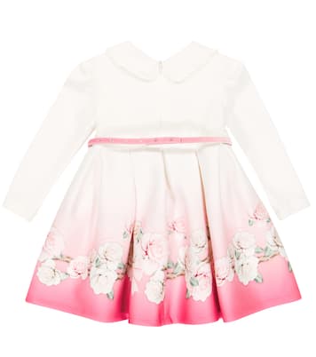 Bébé – Robe en brocart à fleurs | Monnalisa