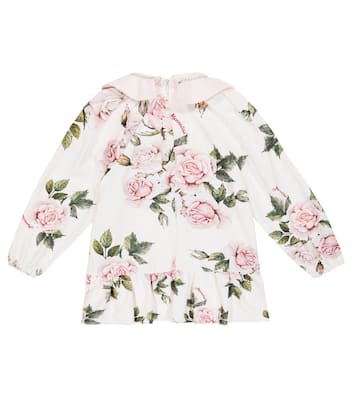 Robe à fleurs et ornements | Monnalisa