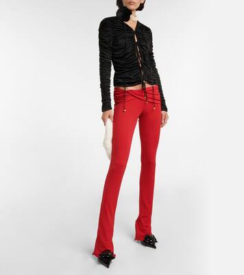 Ruched self-tie top | Blumarine