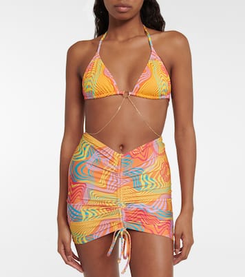 Bedruckter Minirock aus Jersey | Bananhot