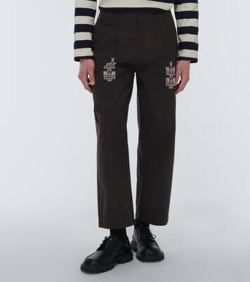 Bestickte Hose Qrunful aus Baumwolle | Adish
