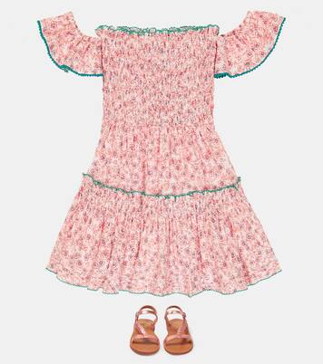 Aurora printed cotton dress | Poupette St Barth Kids