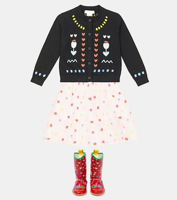 Cardigan aus Baumwolle und Wolle | Stella McCartney Kids