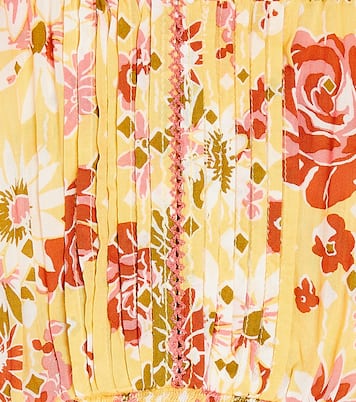 Bonny floral off-shoulder top | Poupette St Barth Kids