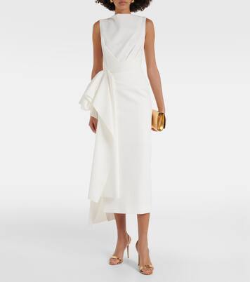 Robe midi Calatrava en crêpe | Roksanda