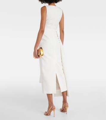 Robe midi Calatrava en crêpe | Roksanda