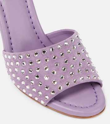 Mules Jane en daim à ornements | Christian Louboutin