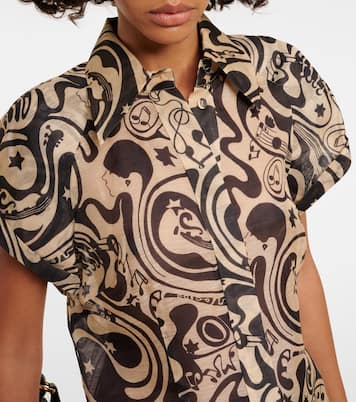 Bluse Matchmaker aus Leinen und Seide | Zimmermann