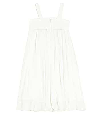 Embroidered silk dress | Chloé Kids