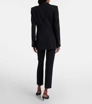 Schmale Low-Rise-Hose aus einem Wollgemisch | Dolce&Gabbana