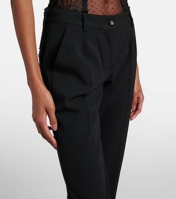 Schmale Low-Rise-Hose aus einem Wollgemisch | Dolce&Gabbana