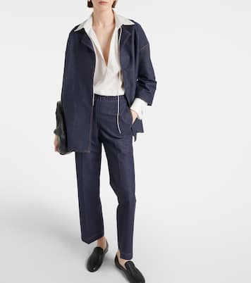 Gerade Hose Ballata aus einem Baumwollgemisch | Max Mara