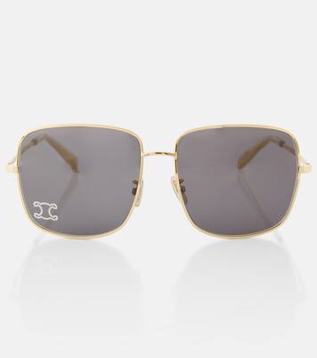 Triomphe Rhinestone 01 oversized sunglasses | Celine Eyewear