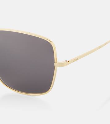 Triomphe Rhinestone 01 oversized sunglasses | Celine Eyewear