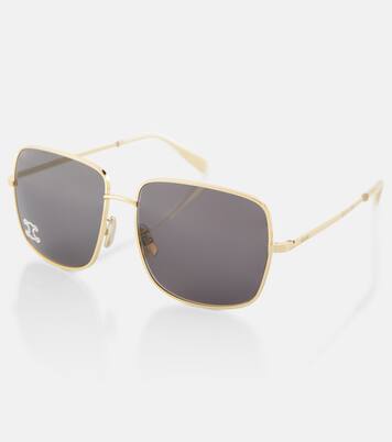 Triomphe Rhinestone 01 oversized sunglasses | Celine Eyewear