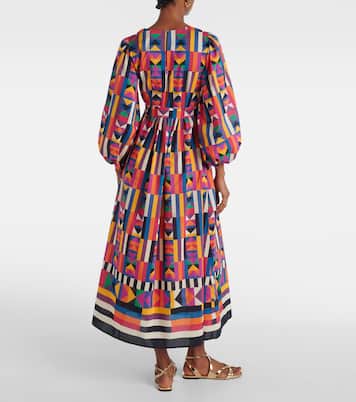 Midikleid Multiple aus Baumwolle und Seide | Eres