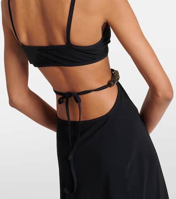 Robe longue à perles | Christopher Esber