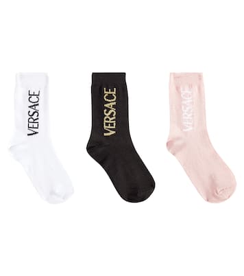 Set de 3 paires de chaussettes en coton mélangé | Versace Kids