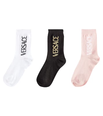 Set de 3 paires de chaussettes en coton mélangé | Versace Kids