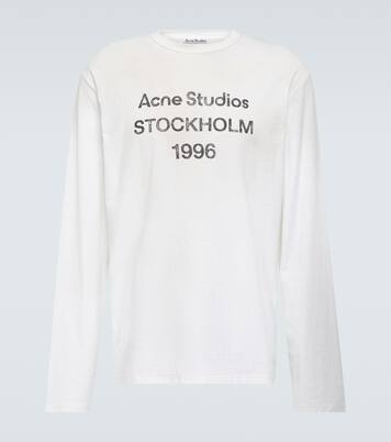 Logo distressed jersey T-shirt | Acne Studios