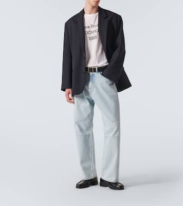 Logo distressed jersey T-shirt | Acne Studios