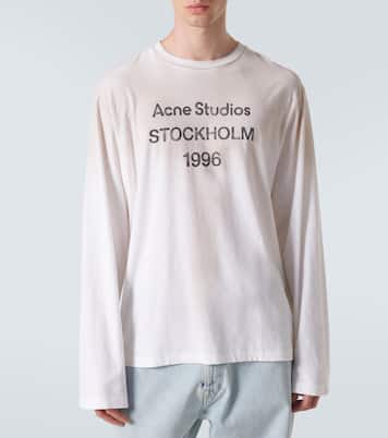 Logo distressed jersey T-shirt | Acne Studios