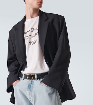 Logo distressed jersey T-shirt | Acne Studios