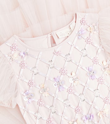 Floral Lattice embellished tulle dress | Tutu Du Monde