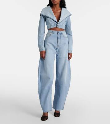 Cropped denim jacket | Alaïa