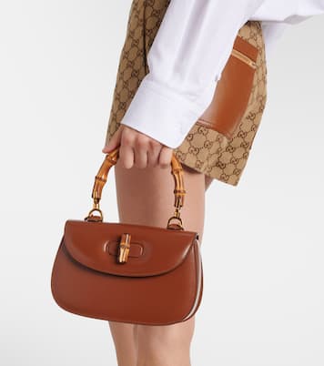 Gucci Bamboo 1947 Small leather top-handle bag | Gucci