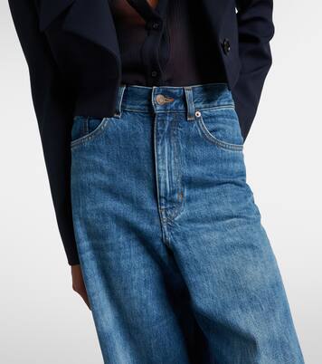 Jeans anchos de tiro alto | Chloé