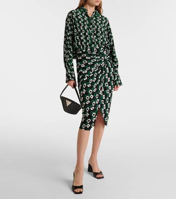 Bedruckter Midirock Willow | Diane von Furstenberg