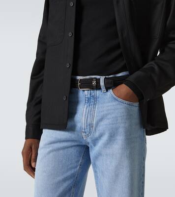 Ceinture à finitions en cuir | Zegna