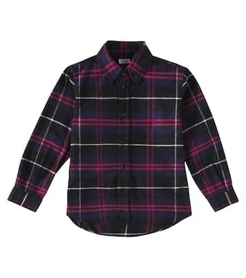 Plaid cotton flannel shirt | Il Gufo