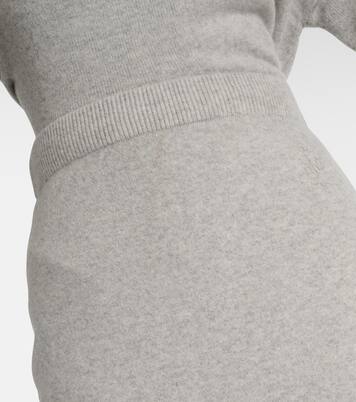 Falda midi de mezcla de lana con satén | JW Anderson