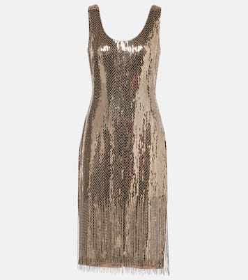 Midikleid Dolley aus Seide mit Pailletten | Ralph Lauren Collection