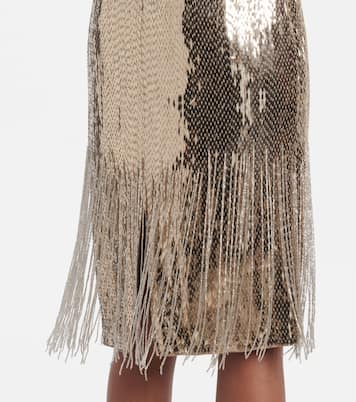 Midikleid Dolley aus Seide mit Pailletten | Ralph Lauren Collection