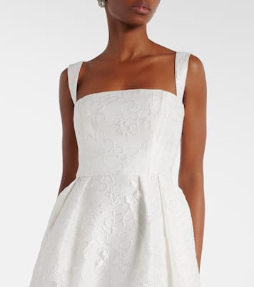 Bridal Esther brocade gown | Rebecca Vallance