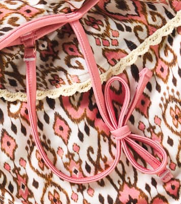 Wylie ruffled printed swimsuit | Zimmermann Kids