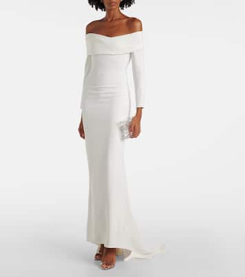 Lyla crêpe gown | Solace London