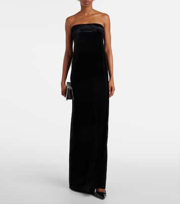 Robe longue en velours | Norma Kamali