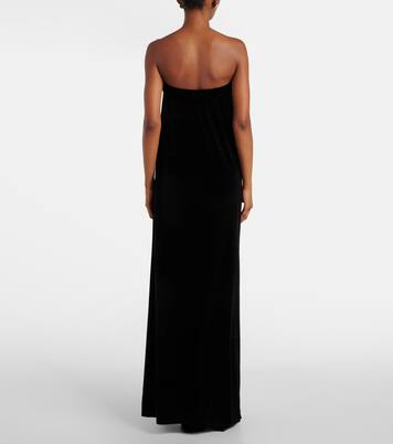 Robe longue en velours | Norma Kamali