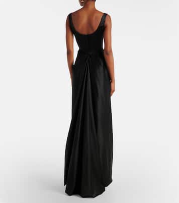 Camille draped crêpe satin bustier gown | Vivienne Westwood
