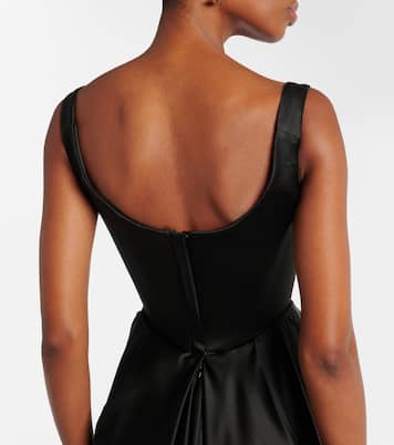 Camille draped crêpe satin bustier gown | Vivienne Westwood