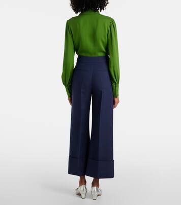 Pantalon ample en Crepe Couture | Valentino